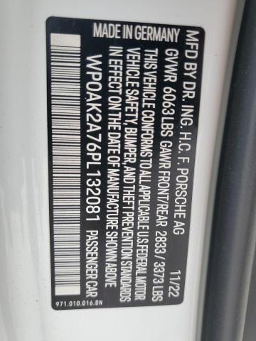 2023 PORSCHE PANAMERA 4 WP0AK2A76PL132081