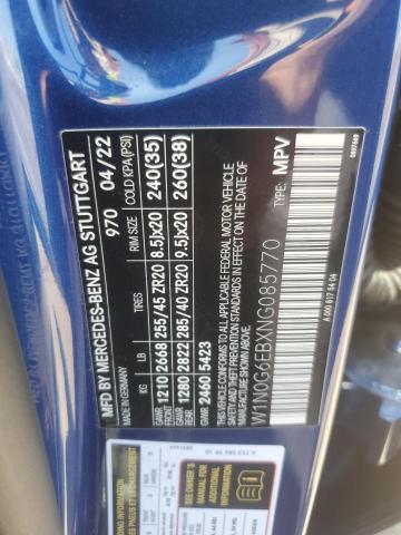 2022 MERCEDES-BENZ GLC 43 4MA W1N0G6EBXNG085770