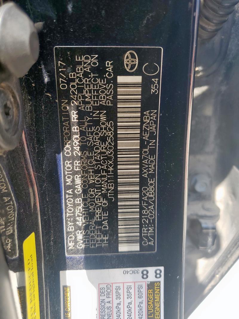 2018 TOYOTA CAMRY L - JTNB11HKXJ3025825
