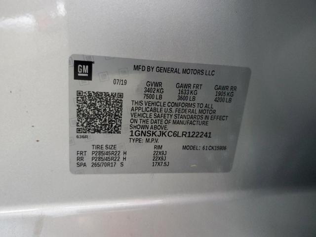2020 CHEVROLET SUBURBAN K - 1GNSKJKC6LR122241