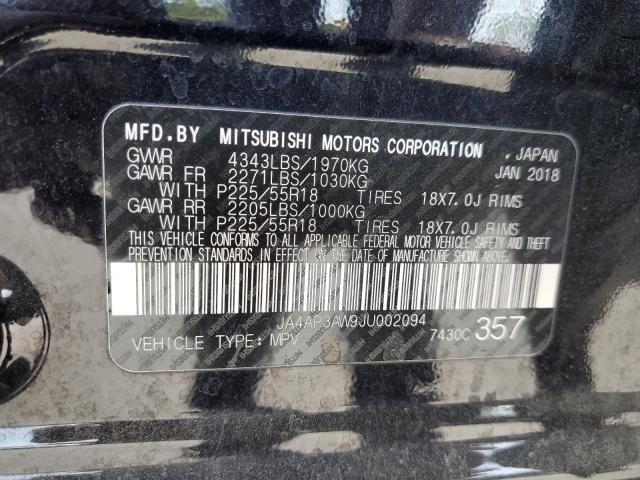 2018 MITSUBISHI OUTLANDER JA4AP3AW9JU002094