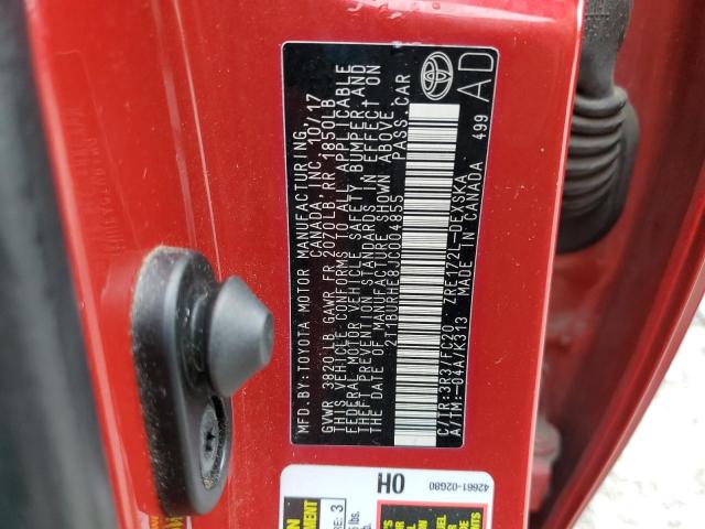 2018 TOYOTA COROLLA L - 2T1BURHE8JC004855