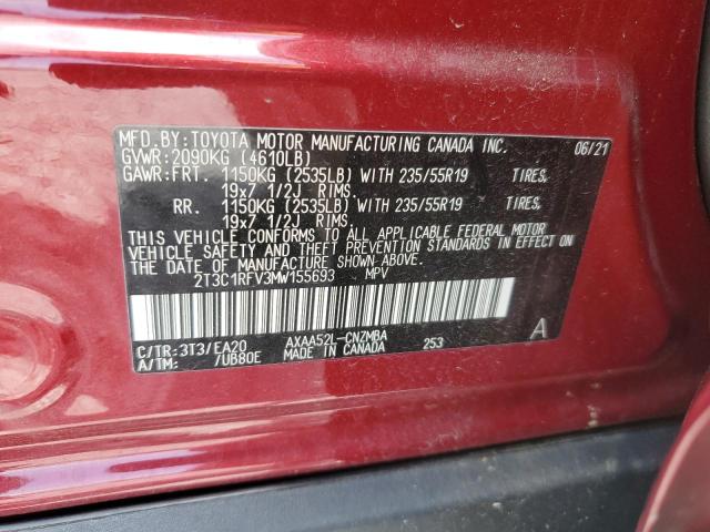 2021 TOYOTA RAV4 XLE P - 2T3C1RFV3MW155693