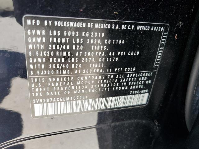 2020 VOLKSWAGEN TIGUAN SE 3VV2B7AX5LM167254