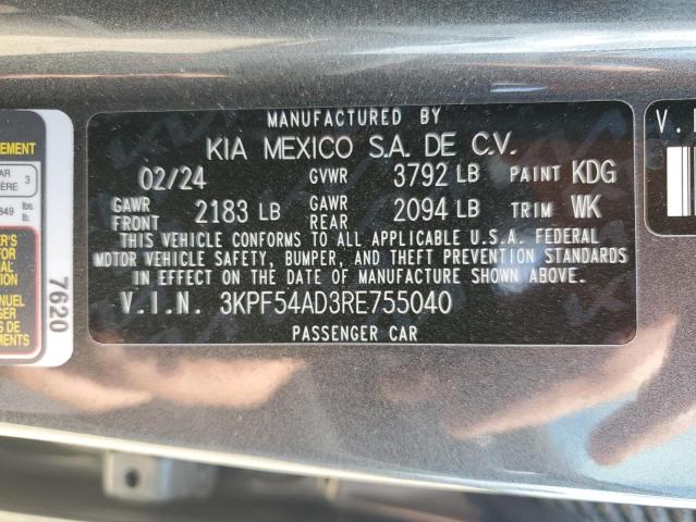 2024 KIA FORTE GT L - 3KPF54AD3RE755040