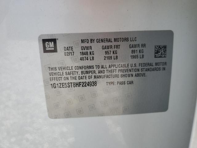 2017 CHEVROLET MALIBU LT - 1G1ZE5ST8HF224938