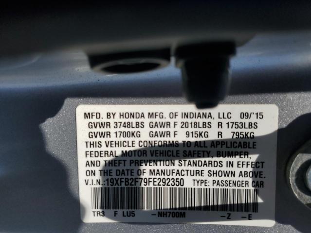 2015 HONDA CIVIC SE 19XFB2F79FE292350