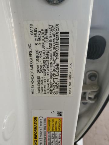 2018 HONDA ACCORD LX 1HGCV1F15JA229985