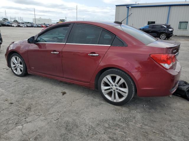 CHEVROLET CRUZE LTZ 2015 burgundy sedan 4d gas 1G1PG5SB3F7175180 photo #3