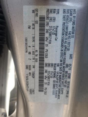2015 FORD FOCUS SE - 1FADP3F20FL304093