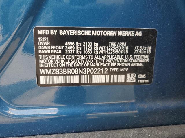 2022 MINI COOPER S C WMZ83BR08N3P02212
