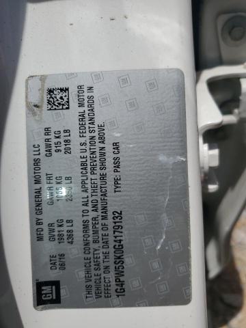 2016 BUICK VERANO SPO 1G4PW5SK0G4179132