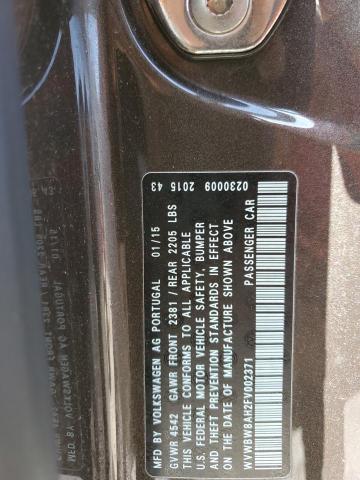 2015 VOLKSWAGEN EOS KOMFOR WVWBW8AH2FV002371