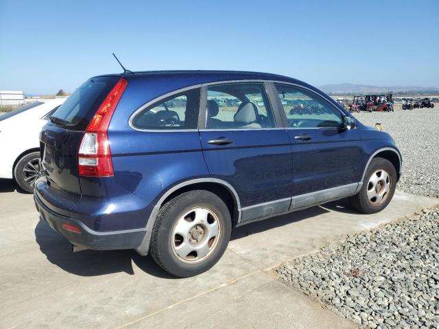 HONDA CR-V LX 2008 blue  gas 5J6RE38358L010908 photo #4