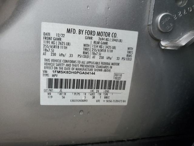 2023 FORD EXPLORER X 1FMSK8DH0PGA04144