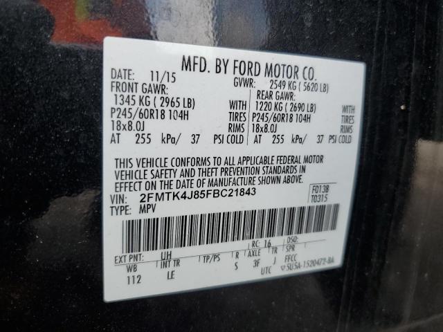 2015 FORD EDGE SEL 2FMTK4J85FBC21843
