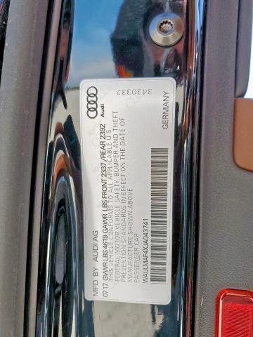 2018 AUDI A4 PREMIUM WAULMAF4XJA043741