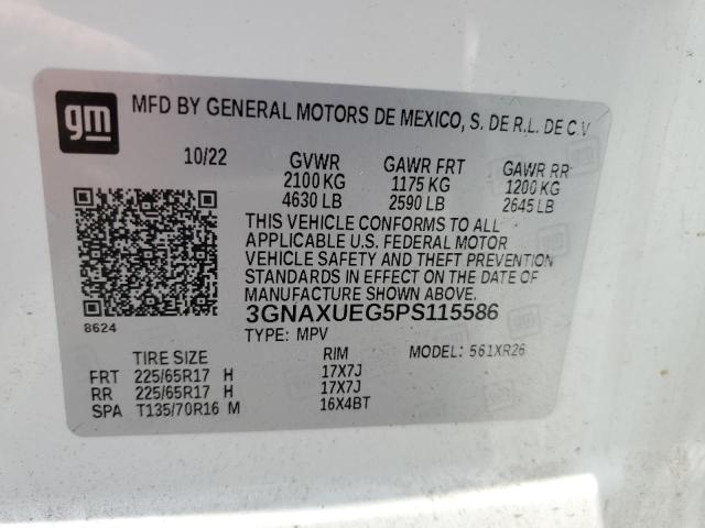 2023 CHEVROLET EQUINOX LT 3GNAXUEG5PS115586