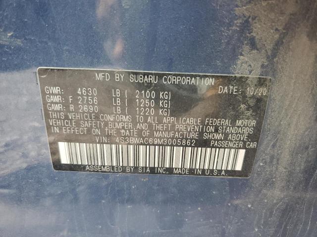 2021 SUBARU LEGACY PRE 4S3BWAC69M3005862