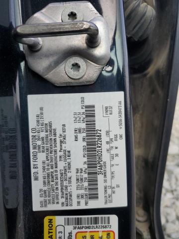 2020 FORD FUSION 3FA6P0HD2LR226872