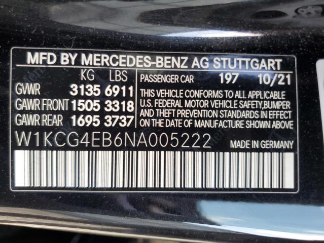 2022 MERCEDES-BENZ EQS SEDAN W1KCG4EB6NA005222