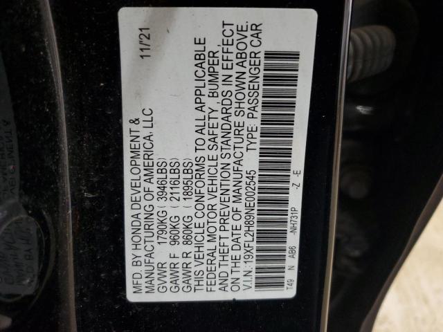 2022 HONDA CIVIC SPOR 19XFL2H89NE002545