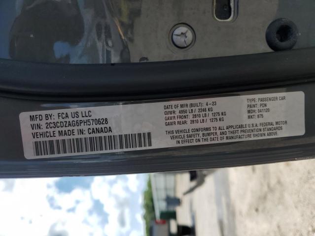 2023 DODGE CHALLENGER 2C3CDZAG6PH570628