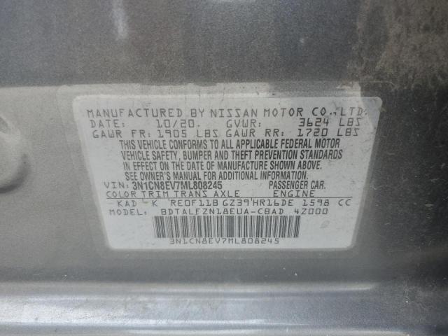 2021 NISSAN VERSA SV 3N1CN8EV7ML808245
