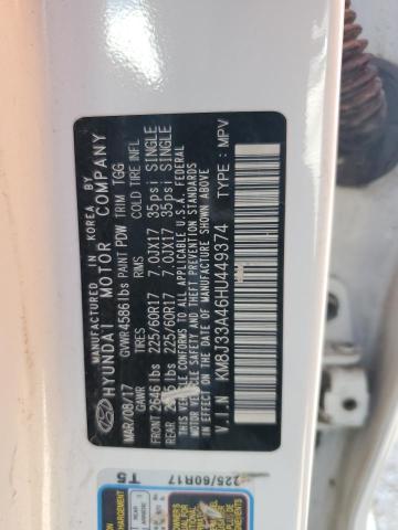2017 HYUNDAI TUCSON LIM - KM8J33A46HU449374