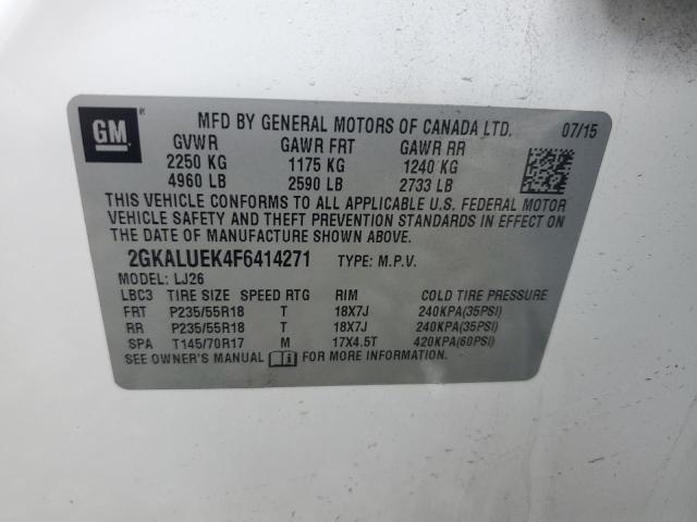 2015 GMC TERRAIN DE 2GKALUEK4F6414271