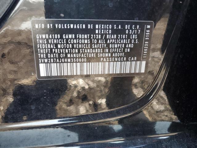 2017 VOLKSWAGEN JETTA S 3VW2B7AJ6HM350600