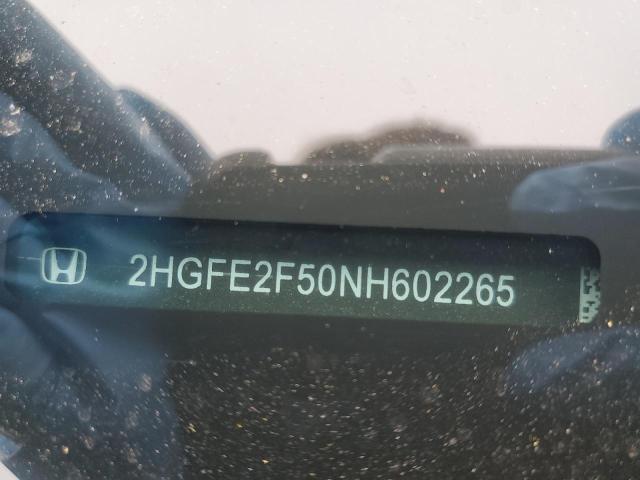 2022 HONDA CIVIC SPOR 2HGFE2F50NH602265