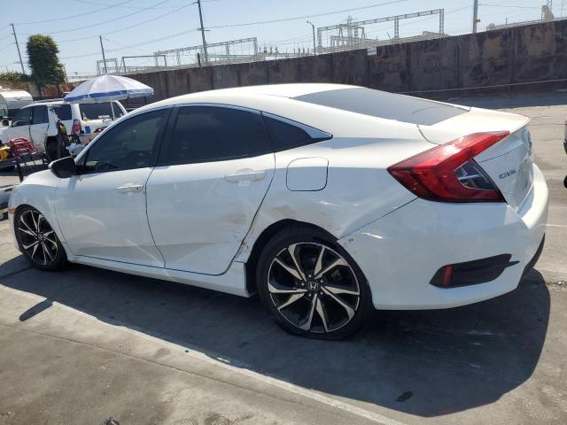 HONDA CIVIC LX 2018 white  gas 19XFC2F59JE034592 photo #3