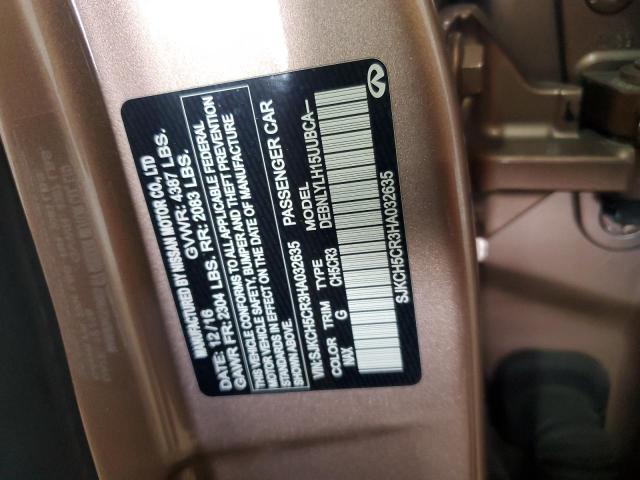 2017 INFINITI QX30 BASE SJKCH5CR3HA032635