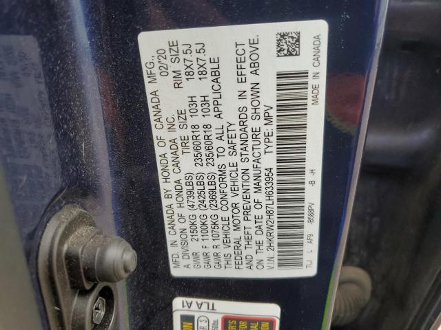 2020 HONDA CR-V EXL 2HKRW2H87LH633954