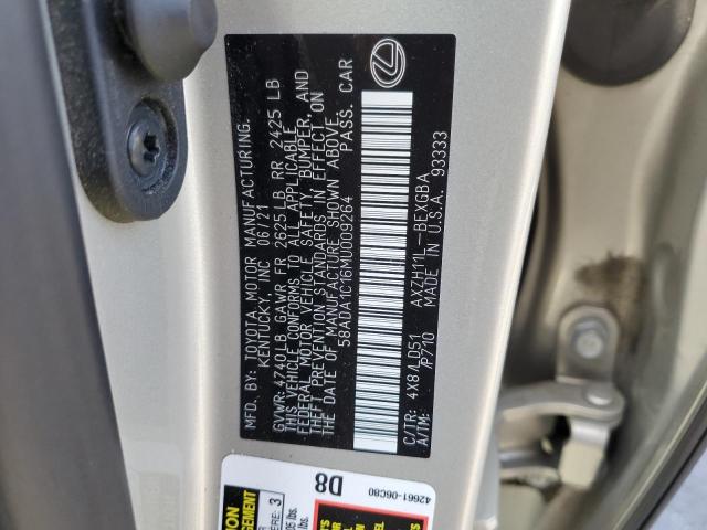 2021 LEXUS ES 300H 58ADA1C16MU009264