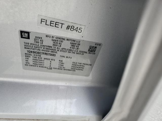 2015 CHEVROLET TAHOE SPEC 1GNSK3EC7FR575683