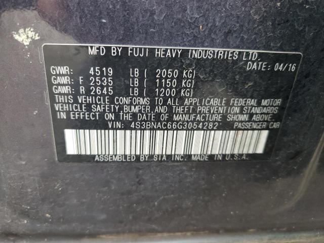2016 SUBARU LEGACY 2.5 - 4S3BNAC66G3054282