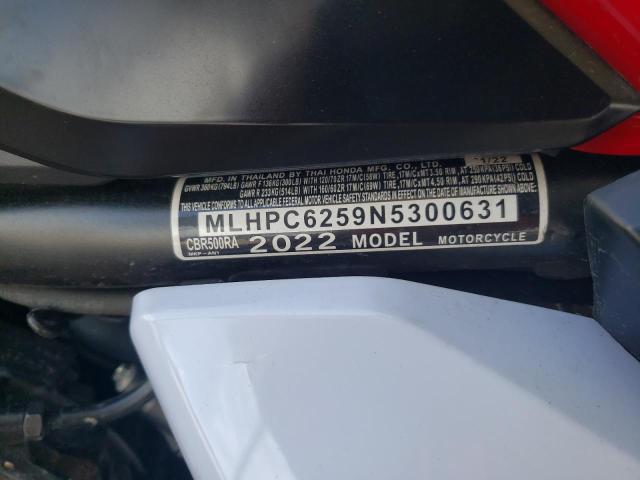 2022 HONDA CBR500 RA MLHPC6259N5300631