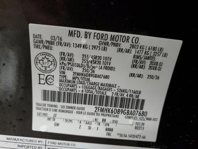 2016 FORD FLEX LIMIT 2FMHK6D89GBA07680