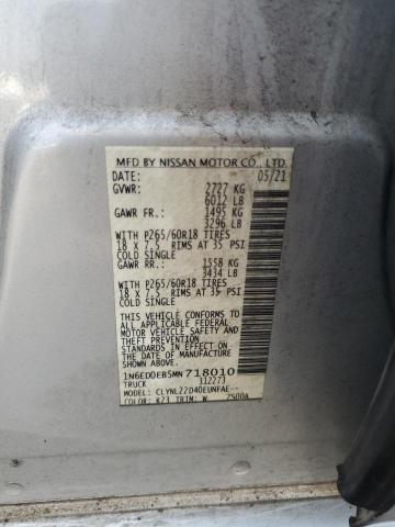 2021 NISSAN FRONTIER S 1N6ED0EB5MN718010