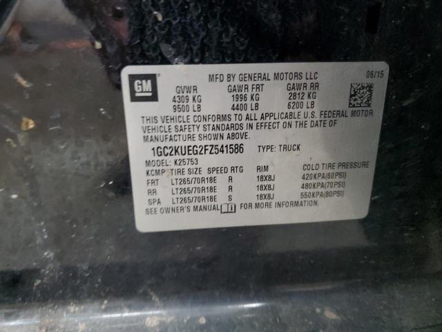 2015 CHEVROLET SILVERADO - 1GC2KUEG2FZ541586