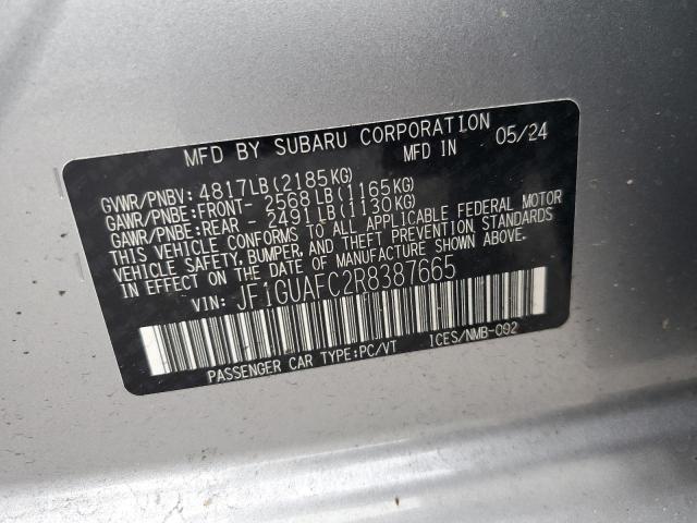 2024 SUBARU IMPREZA SP - JF1GUAFC2R8387665