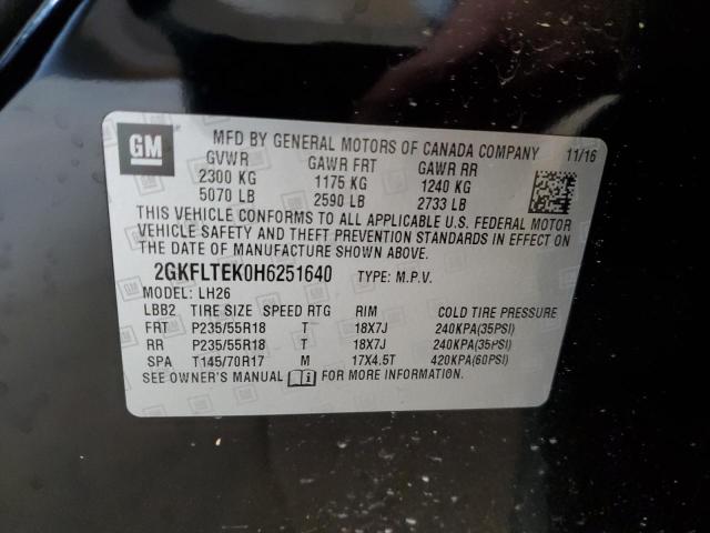2017 GMC TERRAIN 2GKFLTEK0H6251640