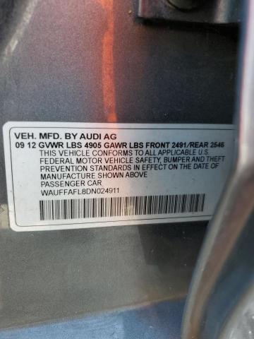 wauffafl8dn024911 - 2013 Audi a4 premium plus - #61891325
