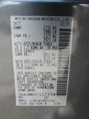 2015 INFINITI QX60 - 5N1AL0MM1FC517254