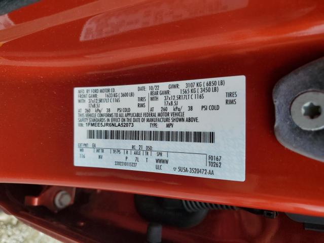2022 FORD BRONCO RAP 1FMEE5JR6NLA52073