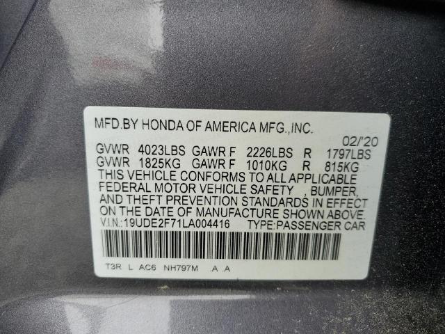 2020 ACURA ILX PREMIU 19UDE2F71LA004416
