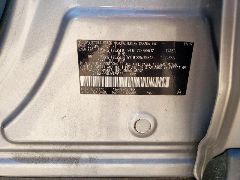 2018 TOYOTA RAV4 ADVEN 2T3WFREV8JW429532