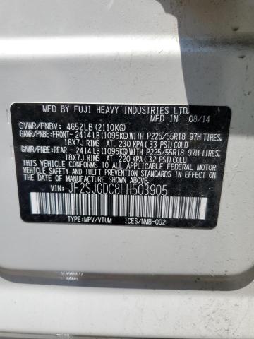 2015 SUBARU FORESTER 2 - JF2SJGDC8FH503905